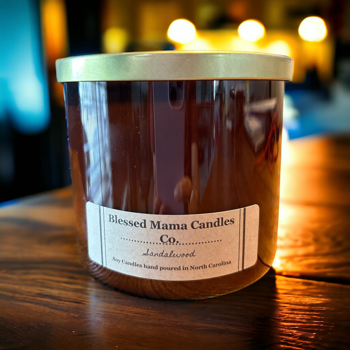 Soy Candle Amber Jars - 8 oz